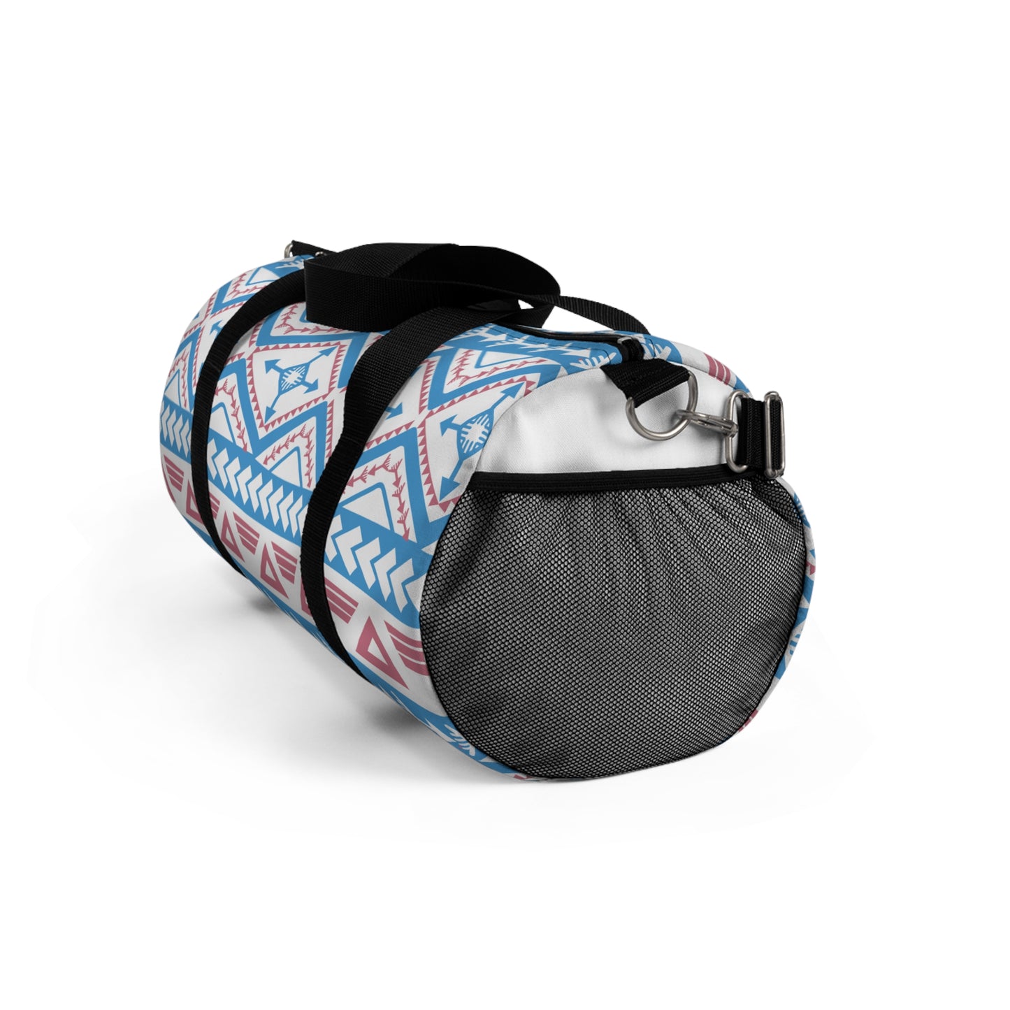 Duffel Bag, Blue Pattern