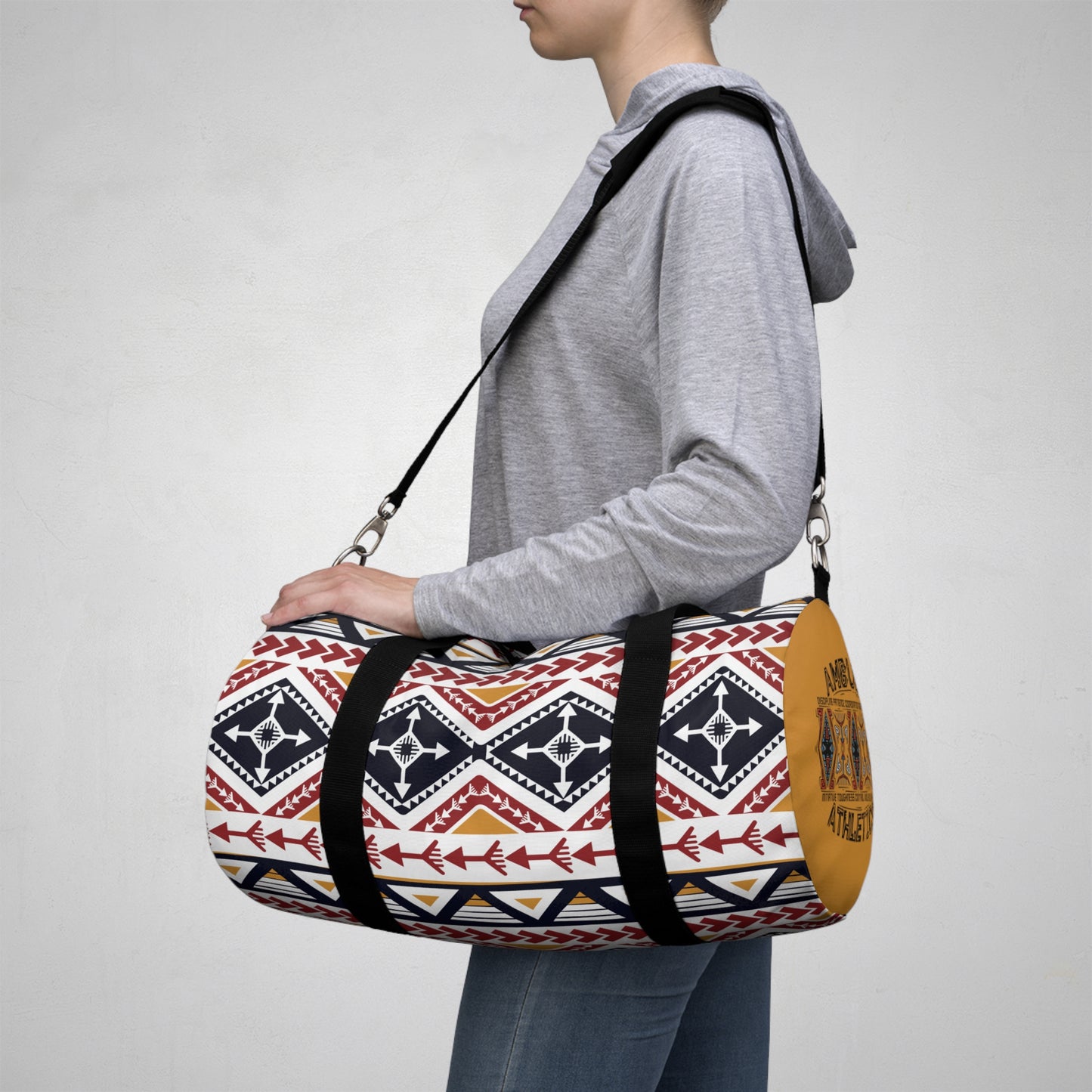 Duffel Bag, Red Pattern